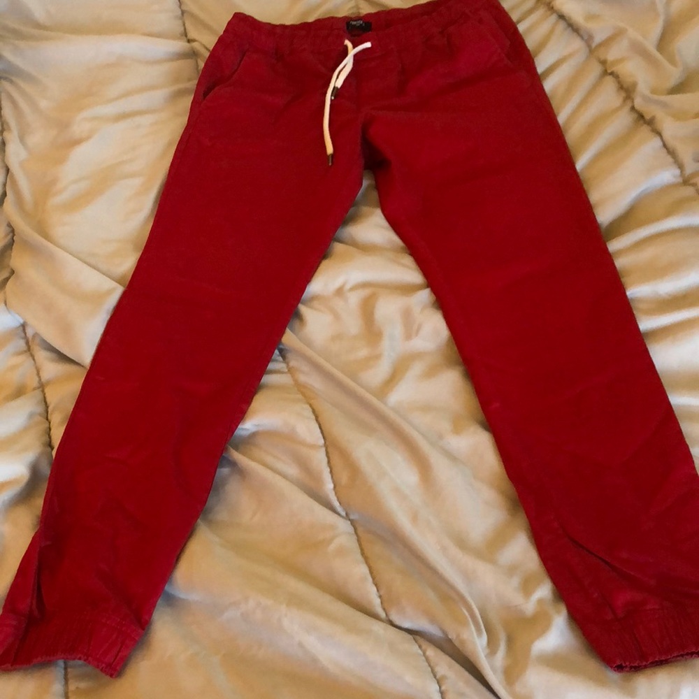 Great condition. Forever 21 red Joggers